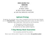 2023 Acura TLX w/A-Spec Package