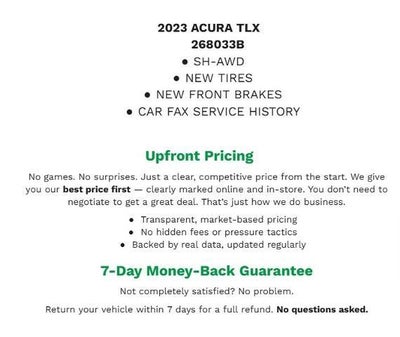 2023 Acura TLX w/A-Spec Package