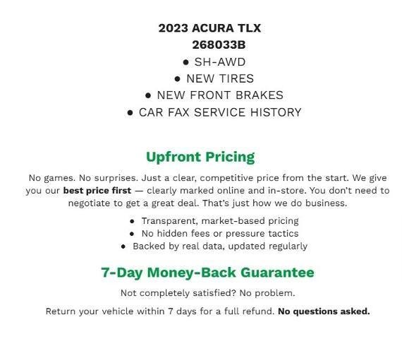 2023 Acura TLX w/A-Spec Package