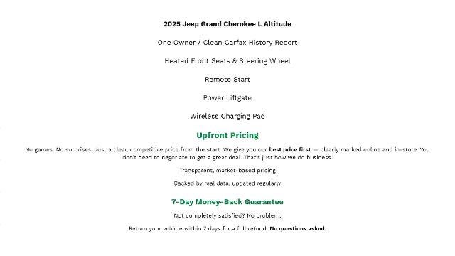 2025 Jeep Grand Cherokee L Altitude