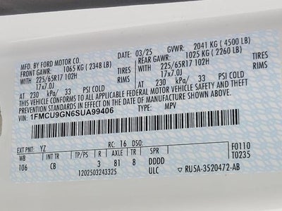 2025 Ford Escape Active