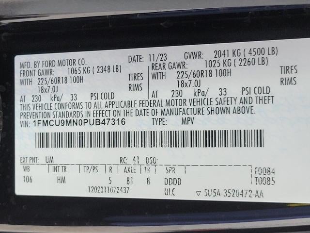 2023 Ford Escape ST-Line