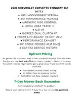 2023 Chevrolet Corvette Stingray 3LT