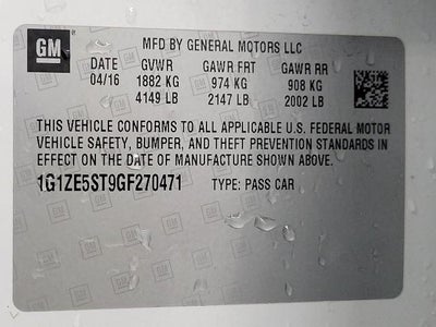 2016 Chevrolet Malibu LT