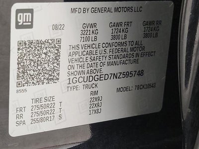 2022 Chevrolet Silverado 1500 LTZ