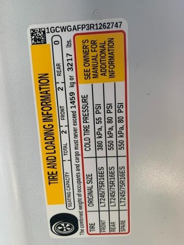 2024 Chevrolet Express Cargo 2500 WT