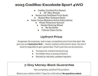 2023 Cadillac Escalade Sport