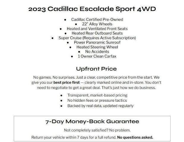 2023 Cadillac Escalade Sport