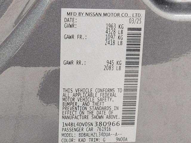 2025 Nissan Altima SV FWD