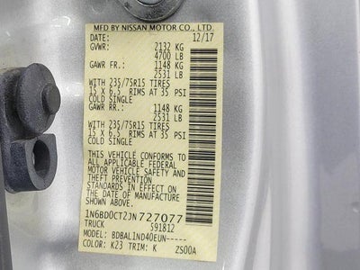 2018 Nissan Frontier S