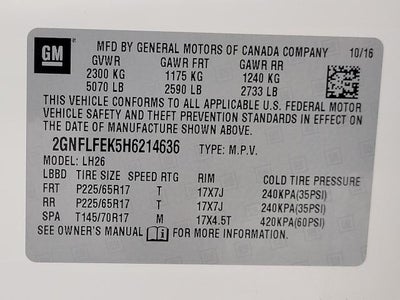 2017 Chevrolet Equinox LT