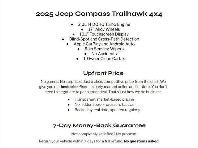 2025 Jeep Compass Trailhawk 4x4
