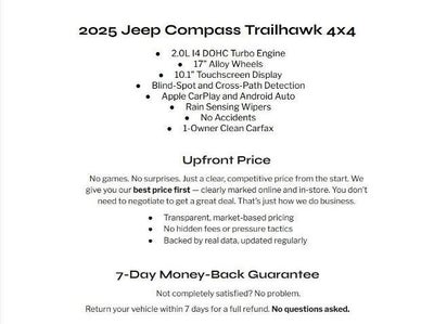 2025 Jeep Compass Trailhawk 4x4