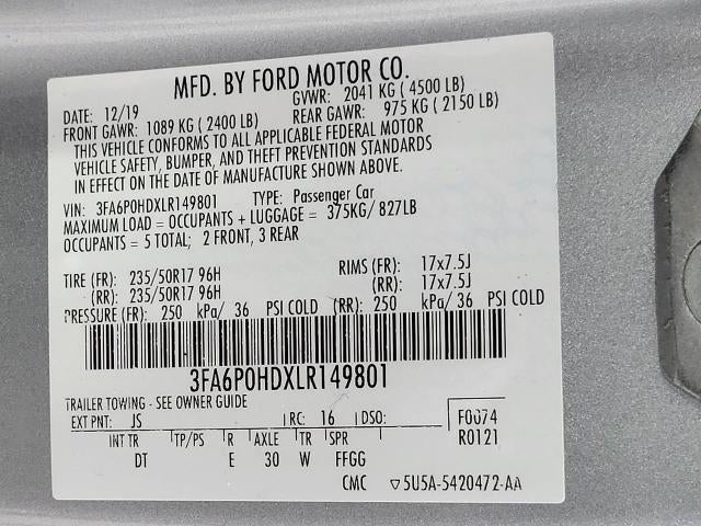 2020 Ford Fusion SE