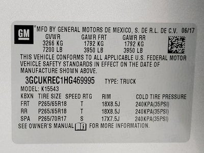 2017 Chevrolet Silverado 1500 LT