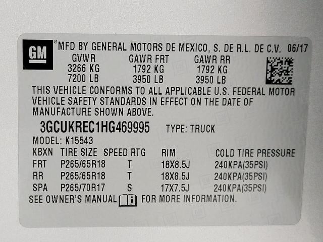 2017 Chevrolet Silverado 1500 LT