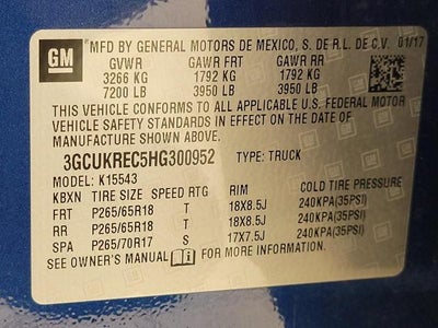 2017 Chevrolet Silverado 1500 LT