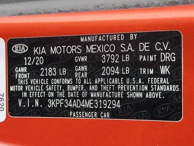 2021 Kia Forte GT-Line