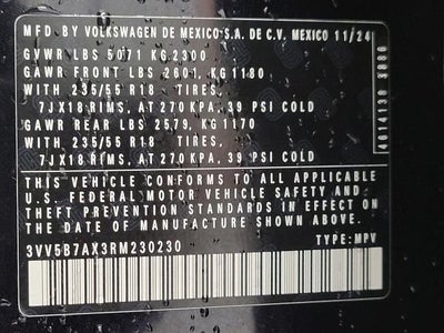 2024 Volkswagen Tiguan 2.0T Wolfsburg Edition