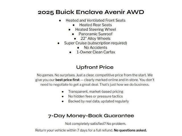 2025 Buick Enclave Avenir