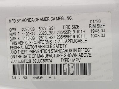 2020 Acura RDX w/Technology Pkg