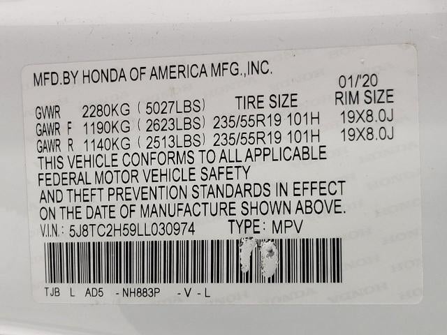 2020 Acura RDX w/Technology Pkg