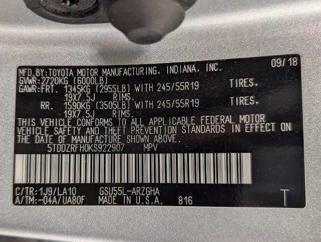 2019 Toyota Highlander Limited