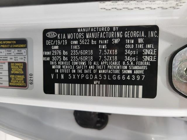 2020 Kia Sorento 3.3L LX