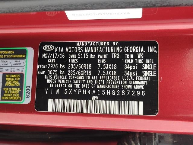 2017 Kia Sorento 2.0T EX