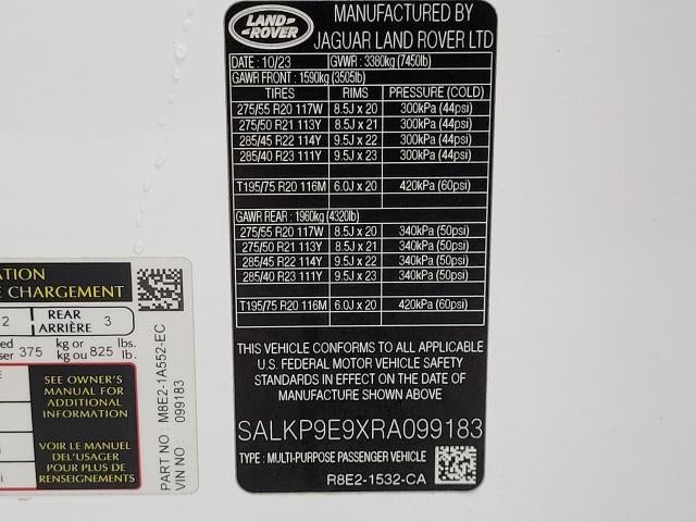 2024 Land Rover Range Rover SE